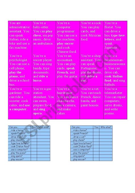 Can You Do Worksheet 的图像结果