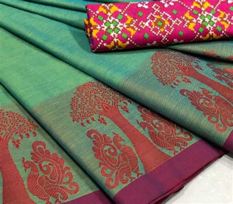 Millennial Hues – Pista green Chettinad saree with multi-coloured kala ...