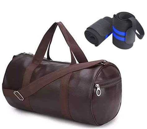Buy Raizex Combo Pack Of Pu-Leather Gym Bag Gym Duffel Bag With ...