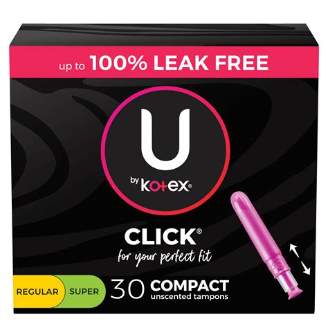U by Kotex Security Tampons, Multipack, Regular/Super Absorbency ...