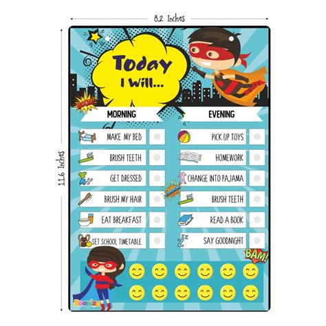 Daily Responsibility Chart – Superkid Edition – Zooplay India