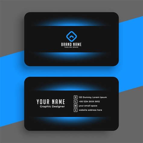 Calling Card Design Blue 的图像结果