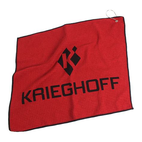 Krieghoff Waffle Knit Gun Towel, Red | Krieghoff