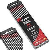 TIG Welding Tungsten Electrode 2% Thoriated 3/32" x 7" (Red, EWTh-2) 10 ...