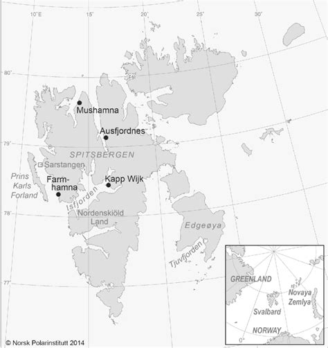 Image result for Svalbard Archipelago Map