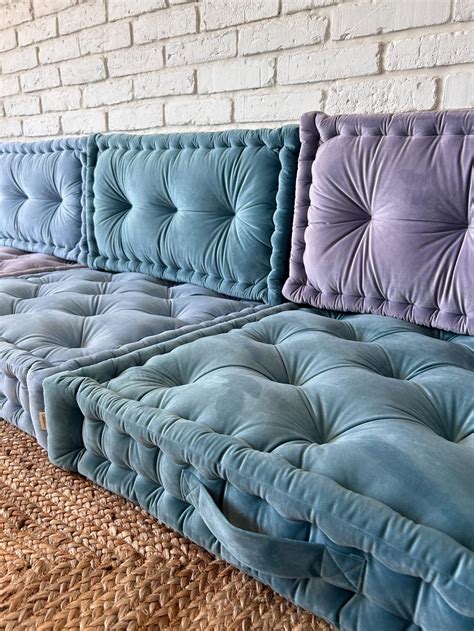 Large Floor Sofa, French Sofa, Custom Bench Cushion, Window Seat ...