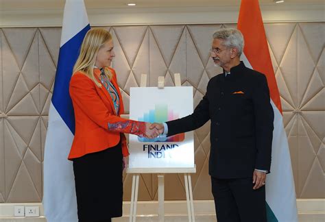 Jaishankar, Finnish counterpart Elina Valtonen unveil logo celebrating ...