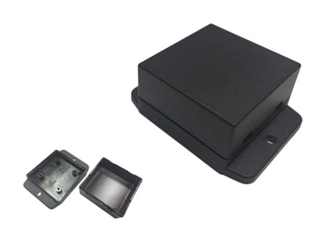 RS PRO | RS PRO Black ABS Enclosure, Flanged, Black Lid, 50 x 50 x 27mm ...