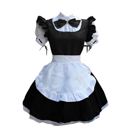 Buy Fans-us Womens Anime Maid Costume Cosplay French Apron Maid Dress ...
