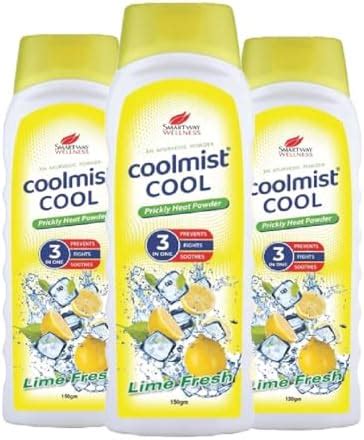 Coolmist Cool Prickly Heat Powder, 3-in-1 Lime Fresh Cooling Relief ...