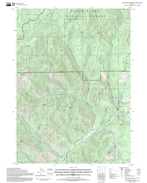 2025 Forest Service Topo Map of Sugarpine Creek Oregon – MyTopo Map Store