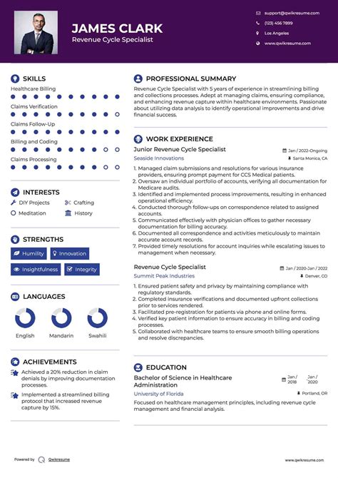 10+ Revenue Cycle Specialist Resume Samples & Templates for 2025