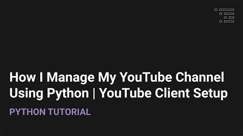 Install Python YouTube 的图像结果