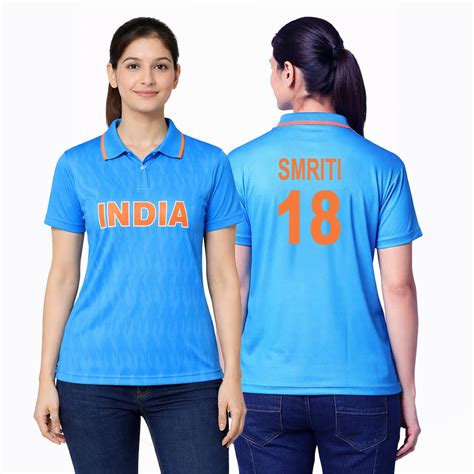 Team India Blue Smriti Mandhana Women Jersey T-Shirt – Brandstore India ...