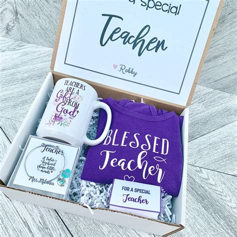 Teacher Gift Box - Personalized Teacher Gift - Christian Teacher ...