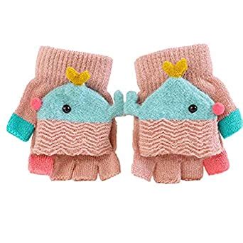 Buy Toddler Magic Snow Gloves Kid Thermal Gloves Knit Convertible Flip ...