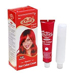 Kamill Garnet Red (5.66) Hair Color Cream With Almond Oil+Tea Extract ...