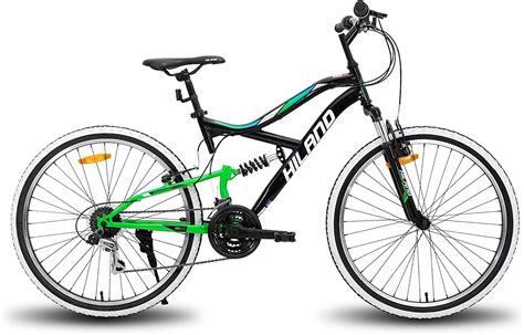 Buy Hil Suspension Dual Suspension Mountain Bike, 26 Inch Wheel, 21 ...