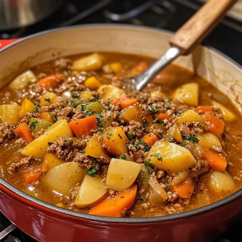 Easy Ground Beef Stew