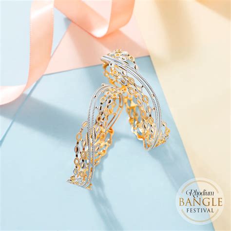 Buy Rhodium Bangle Online | Rhodium Bangle by Manubhai.