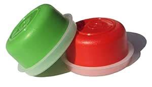 Buy Set of 2 Tupperware Smidgets Tiny Treasure Mini Bowls in Red and ...