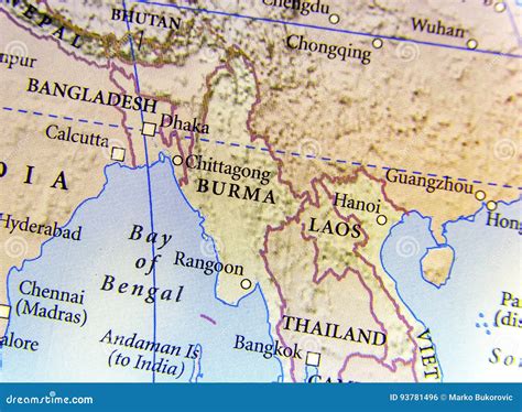 Map Of Bangladesh And Burma