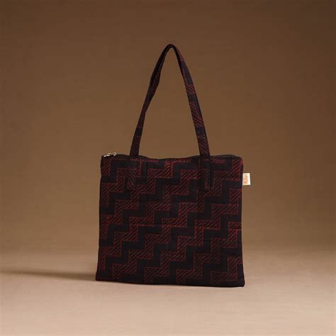 Black Handcrafted Quilted Handbag