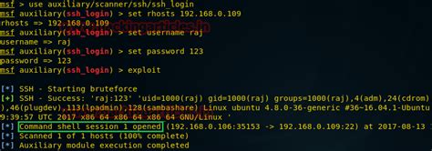 SSH Pivoting using Meterpreter