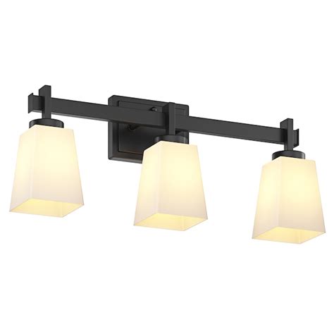 Aiwen 22.24-in 3 -Light Black Modern/contemporary Vanity light in the ...