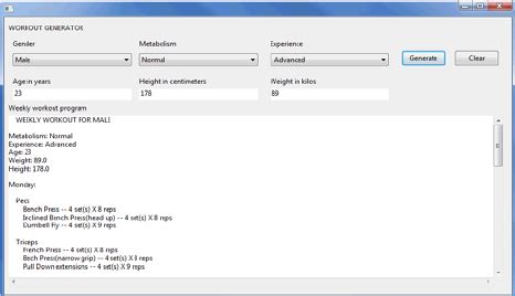 Image result for How to Program Generator to Exercize