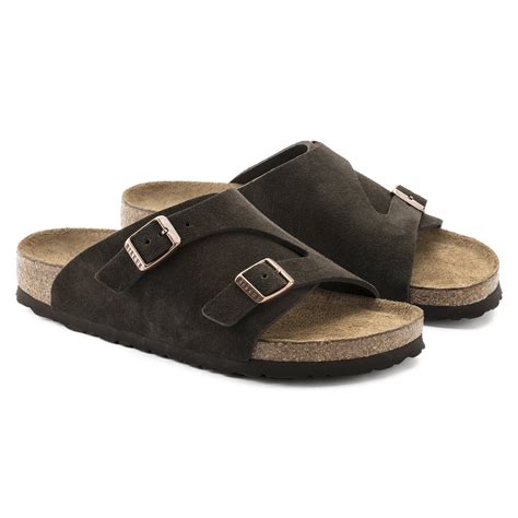 BIRKENSTOCK Zurich Suede Leather Sandal - Beige, Brown