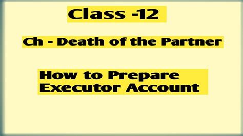 Image result for Executor Account Format Class 12