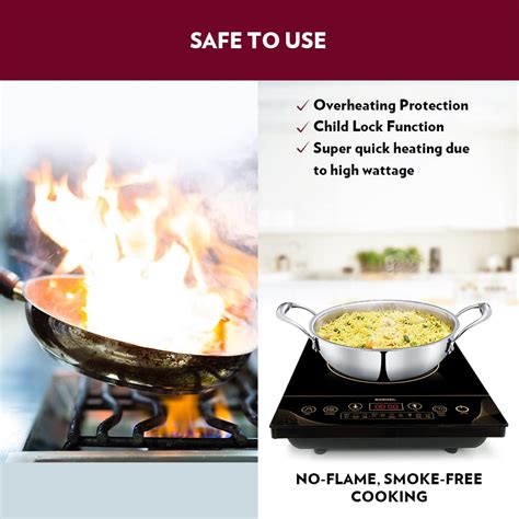 Borosil Smartkook-TC14 Electric Induction Cooktop, Glass ...