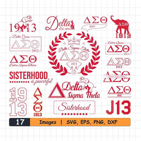 Delta Sigma Theta SVG Bundle: DST Sorority Graphics (digital Download ...