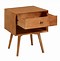 Image result for Mid Century Nightstands Solid Wood