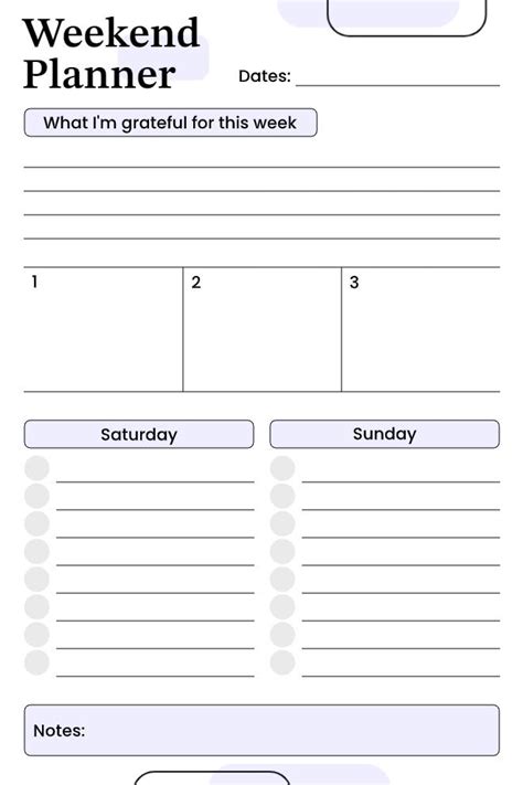 Image result for 3-Day Weekend Programming Template