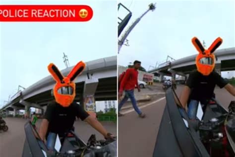 Viral video of man riding bike with rabbit helmet takes Instagram by ...