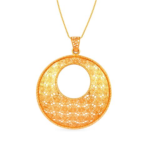 Buy Gold Pendant Set Online | Gold Pendant Set by Manubhai.