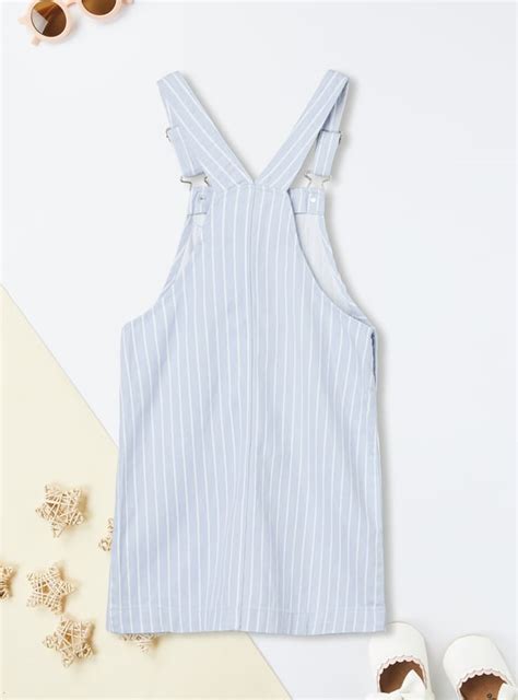 Buy Girls Striped Pinafore Dress with T-shirt Online at just Rs. 899.0 ...