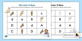 ASL Letter O Maze Activity (teacher made) - Twinkl