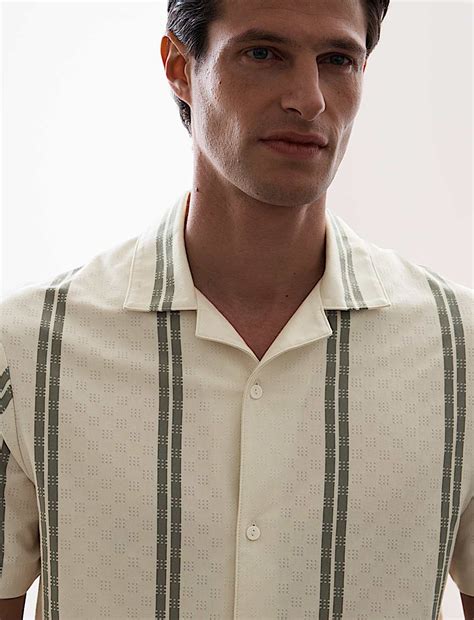 Buy Cotton Rich Revere Polo Shirt at Marks & Spencer