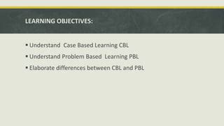 Image result for Case Based Learning vs Problem Based Learning