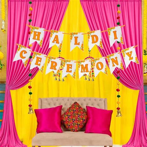 Haldi Decoration Items Online | Floral Props & Haldi Decor