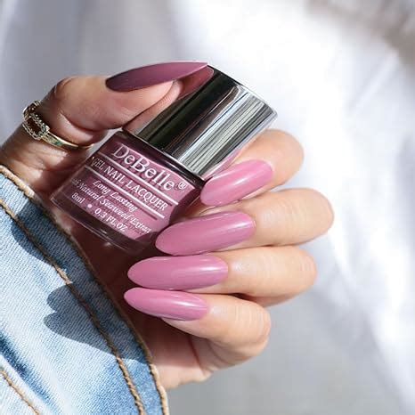 Buy DeBelle Gel Nail Polish Laura Aura (Light Mauve), 8 ml - Enriched ...