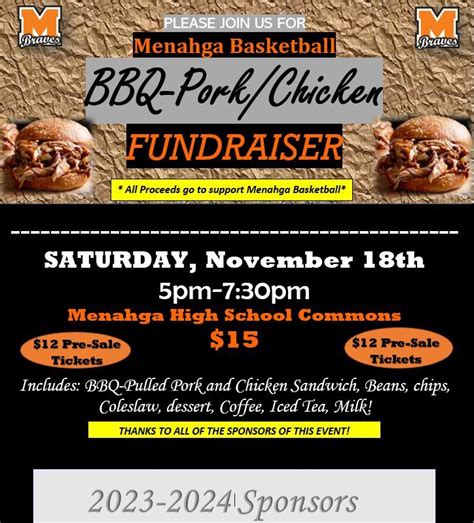 Menahga Basketball Fundraiser, Menahga High School, 18 November 2023 ...