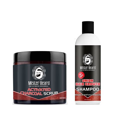 Buy Mister Beard Activated Charcoal Scrub 100gm with Onion Hair Growth ...