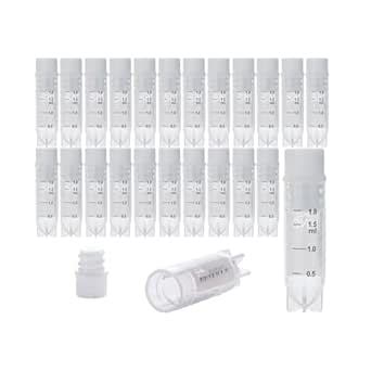 CryoKing 2.0 ml Cryovials, Side-Coded Storage Tubes, Polypropylene Lab ...