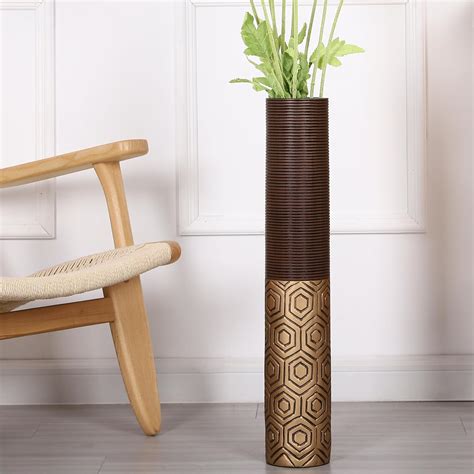Leewadee Grand Vase A Poser Au Sol 65 cm Haut - Vase De Sol pour Fleur ...