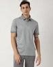 Buy BOSS Porsche X Boss Mercerised-Cotton Slim Fit Polo T-Shirt | Grey ...