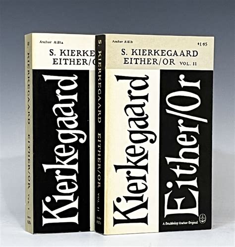 Soren Kierkegaard Either Or